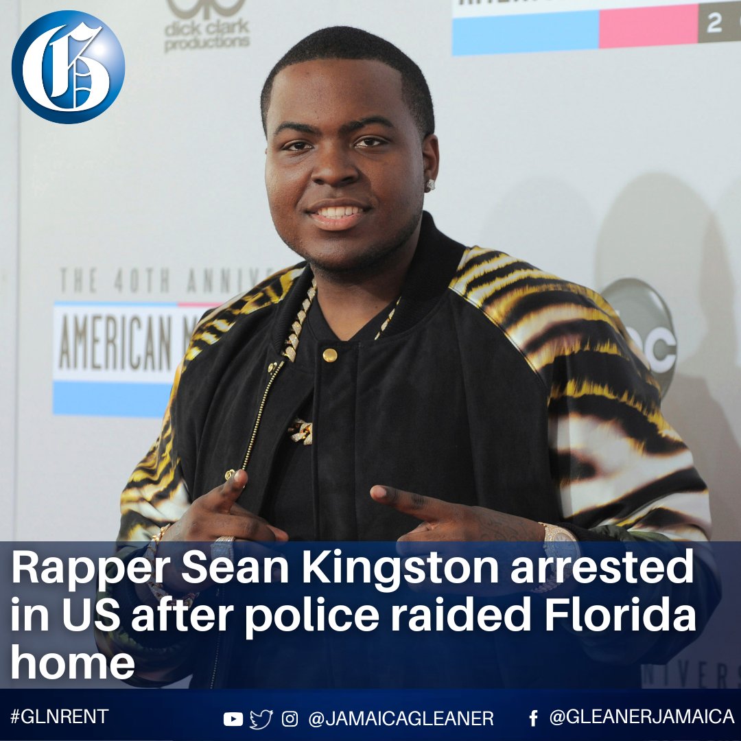 Rapper Sean Kingston was arrested in California on fraud charges Thursday, several hours after a police team raided his rented South Florida mansion and carted away a van load of items. Read more: jamaica-gleaner.com/article/news/2… #GLNREnt