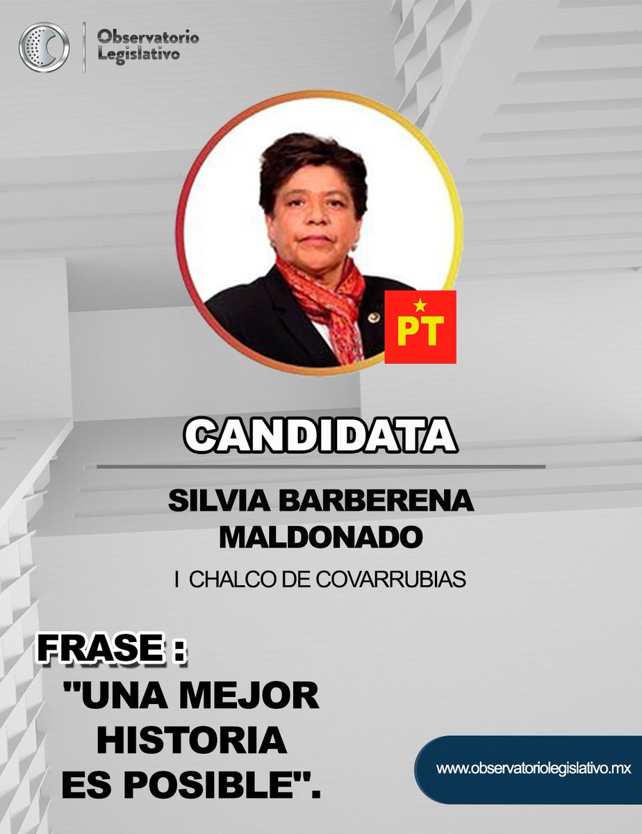 LegislativoMx_O's tweet photo. 👀 Conoce a l@s candidat@s por la diputación local del #DistritoI, #Chalco.✨
.
.
.
.
@ManuelAburtoMC @MGChalco @SilviaBarberen4
#Elecciones2024🗳️ #vota2dejunio https://t.co/7Eqp5E455L