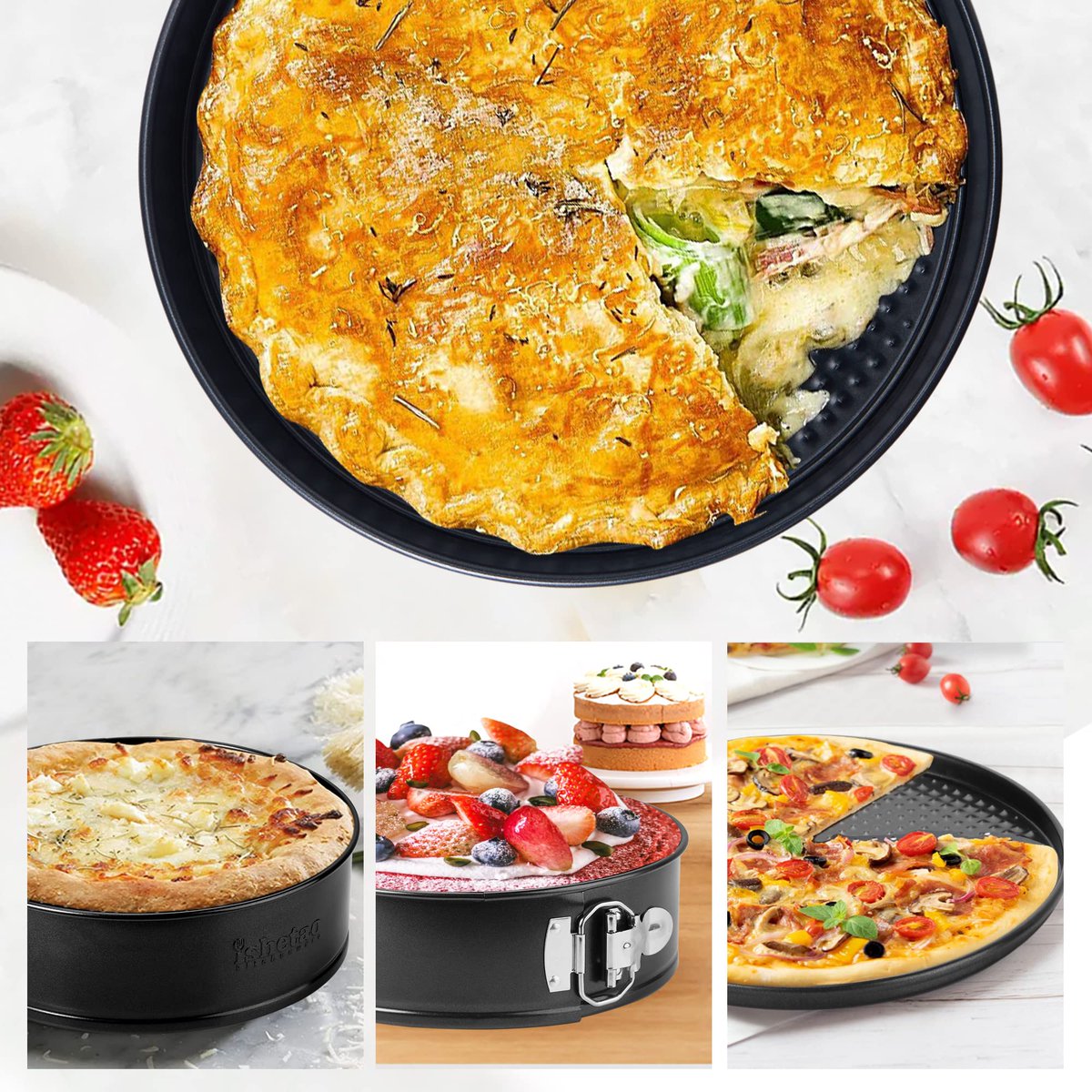 CrazySalesAus's tweet image. Cake Pan Set for Baking,Non-Stick Springform Pans Set of 4(4,7,9,10inch),Round Cake Pans,Cheesecake Pan,Leak-Proof Cake Pans with Removable Bottom
bit.ly/3V9qNN7
#cakepan #baking #cooking #cheesecakepan #roundcakepan #baker