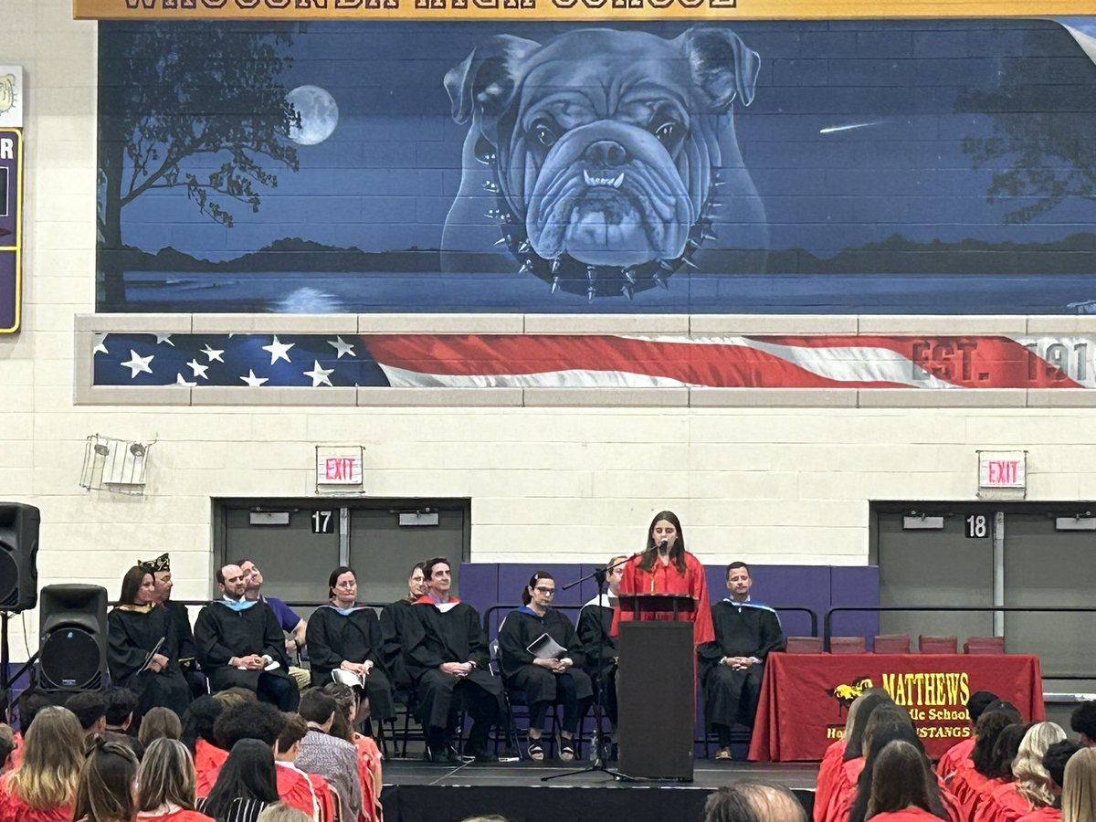 Congrats <a href="/MatthewsMS118/">Matthews M.S.</a> 8th graders on your promotion to WHS! 
Great job by Student Council representatives Michael S. &amp; Zoey M. on your roles in the ceremony tonight.