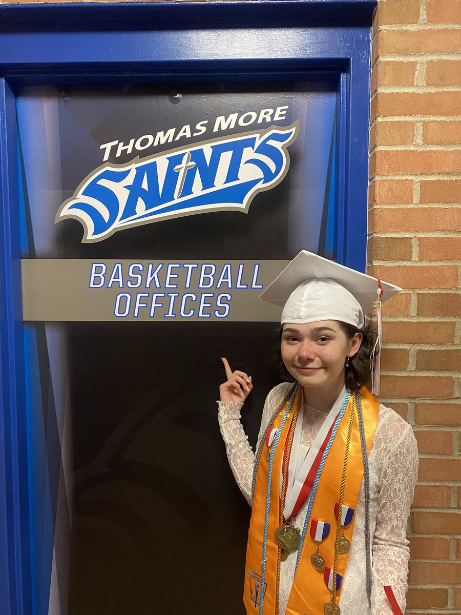 She practically grew up in this <a href="/tmusaints/">Thomas More Saints</a> gym so I find it fitting that Molly graduates from St. Henry High School in this same gym and delivered the commencement address tonight.  Some of you out there know the deep feelings she has for this place.