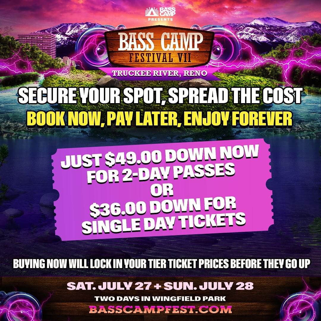 dancetronauts's tweet photo. 🎉 Bass Camp Festival VII 🎉
Get ready, festival-goers! Bass Camp Festival VII is just 60 days away! Join us on July 27-28 at the beautiful Truckee River, Wingfield Park, @renotahoe. 🎶🌊
👉 Link in bio to tickets! @basscampfest
#basscamp #basscampreno #reno https://t.co/hcNDkpBAkQ
