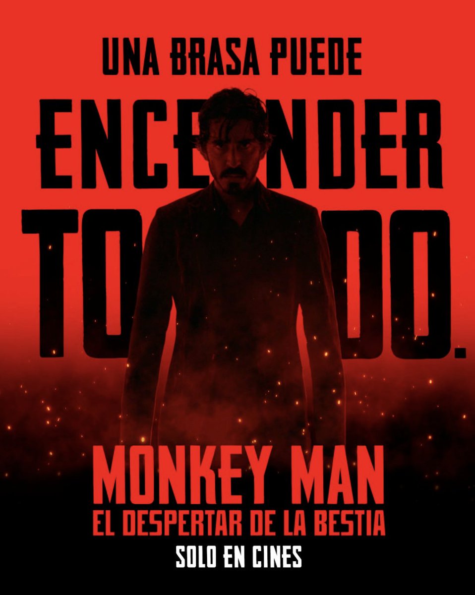 Pasó toda su vida planificando su venganza y ahora es el momento de ejecutarla 👊🏻🐵 Vive #MonkeyMan en Cinemex: bit.ly/MONKEY-CMX