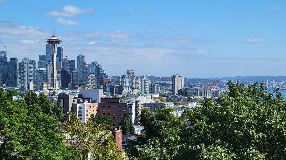 Nice weather today in Seattle!