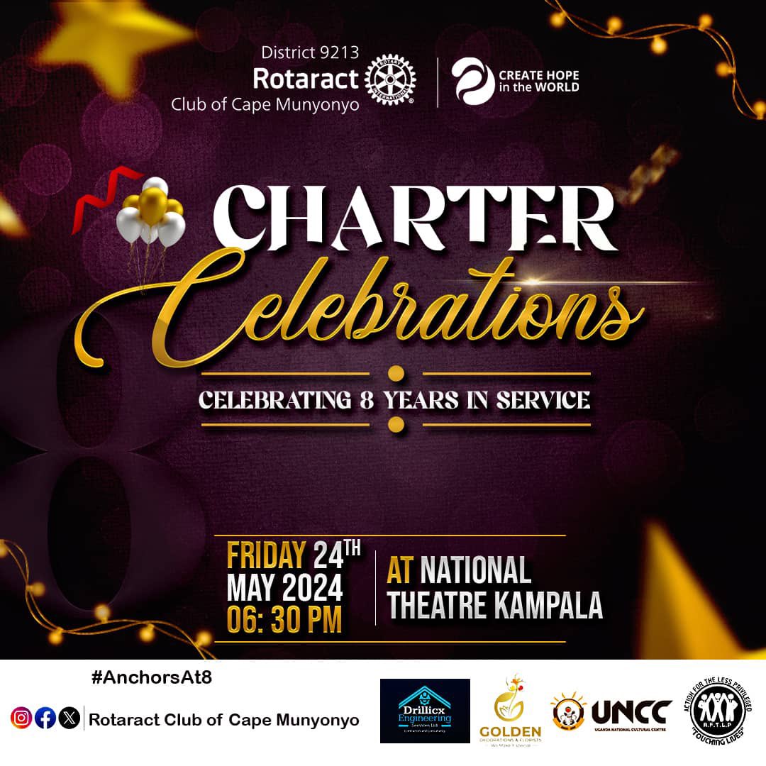 TheAnchors1's tweet photo. Ladies and gentlemen!!!

A special invitation to you at the #AnchorsAt8 Charter celebrations. 

It’s today✨💯

@CentralRotary https://t.co/U6euVvuzjm