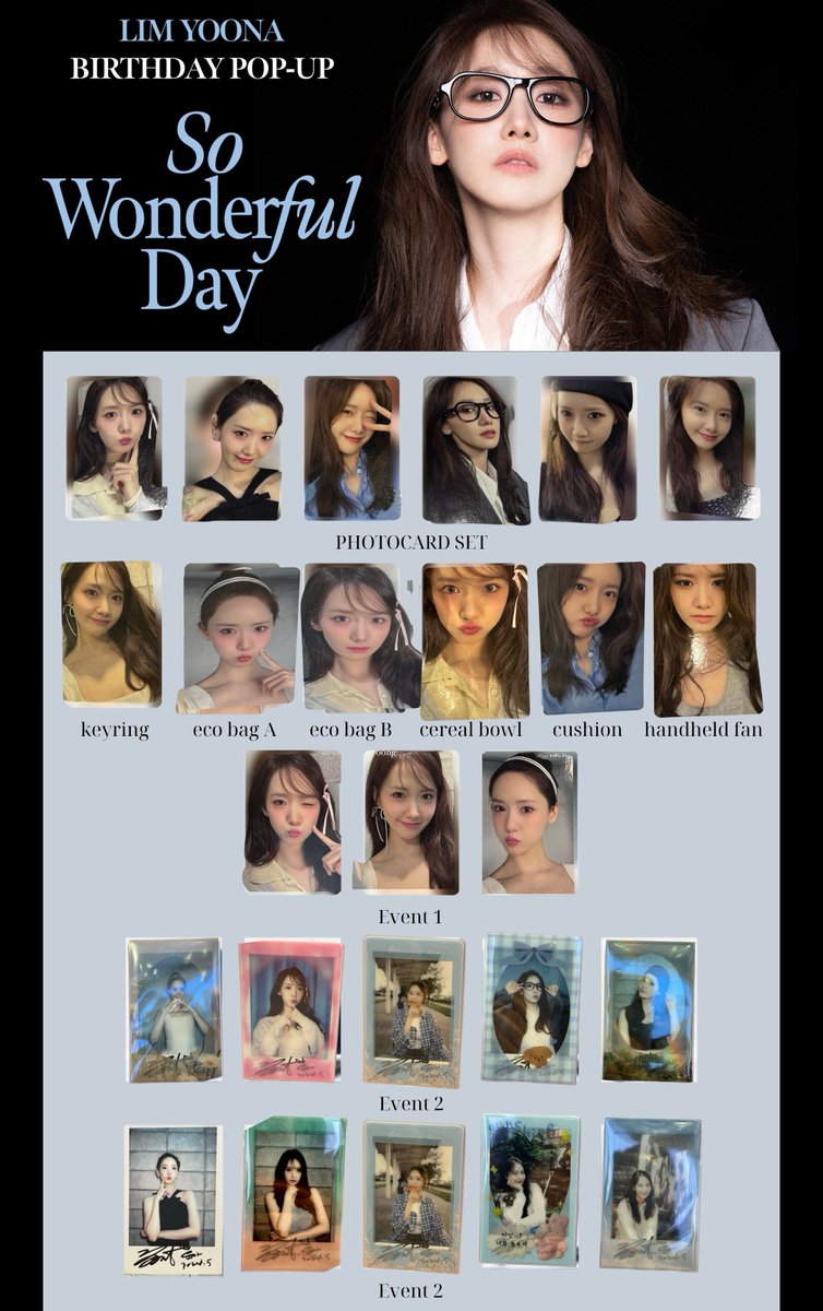 Okay I tried my best, I got the photos from random posts here on twitter 😩 hahahaha forgive the imperfections but here's the template for collectors out there

#LimYoonA #YOONA #윤아 #임윤아 #LIMYOONA_Birthday_Popup #So_Wonderful_Day
