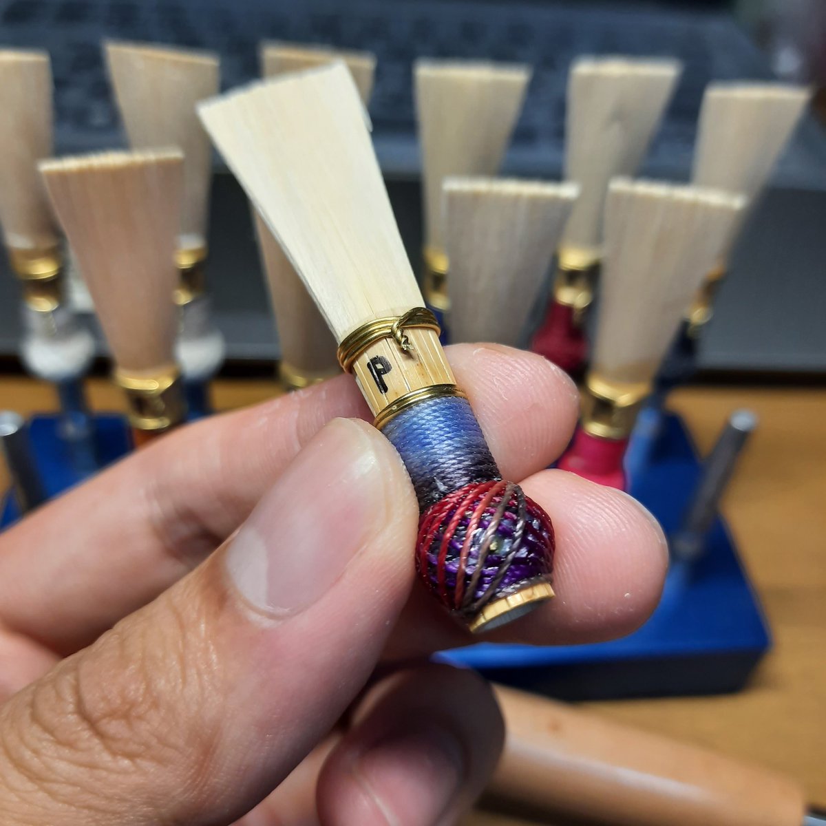 สีนี้สวยมาก

#OhmReeds #PassionMakeExcellence #bassoon #bassoonreed #bassoonreedmaking #บาสซูน #ลิ้นบาสซูน #바순 #바순리드 #ファゴット
#ファゴットリード #巴松管 #TDRS #thailanddoublereedsociety