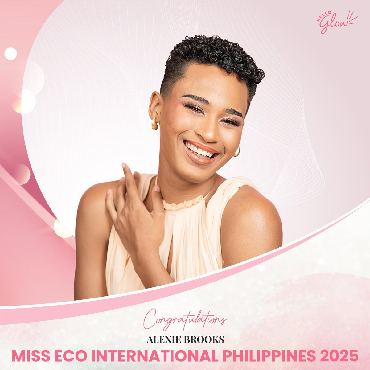 helloglowph's tweet photo. Congratulations to the fierce and fearless Miss Hello Glow Finalist, Alexie Brooks of Ilo-ilo, the new 𝑴𝒊𝒔𝒔 𝑬𝒄𝒐 𝑰𝒏𝒕𝒆𝒓𝒏𝒂𝒕𝒊𝒐𝒏𝒂𝒍 - Philippines 𝟐𝟎𝟐𝟓!

#HelloUniverse
#HelloGlowxMUPh
#MissUniversePhilippines2024 https://t.co/i2XsruGv3M