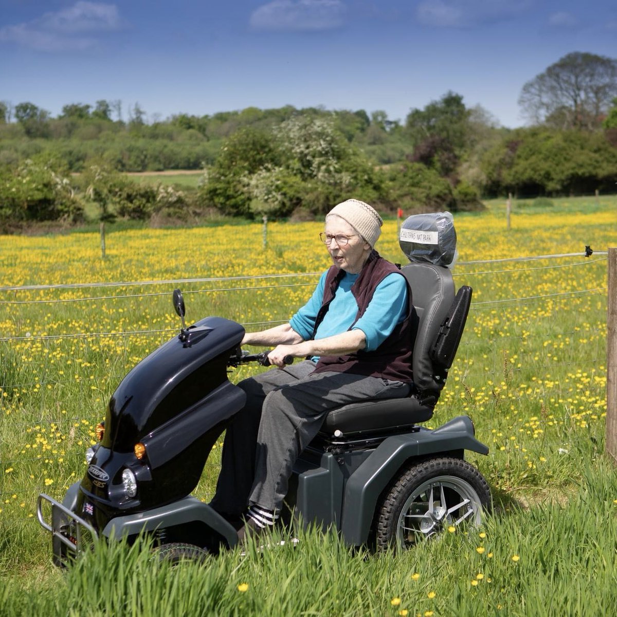 We now have an all terrain mobility vehicle which means anyone with poor mobility can still gain #access to our beautiful #countryside & rich #heritage 💚 Huge thanks to @ChilternsNL @DefraGovUK & @phab_charity for bringing this to life. To book click on🔗 in profile ✨