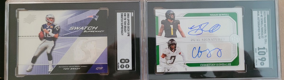 604PatsFan's tweet photo. @CardPurchaser My whole PC collection is SGC, but these are my most recent ( this week ) submission returns. https://t.co/tXRrwZHRFs