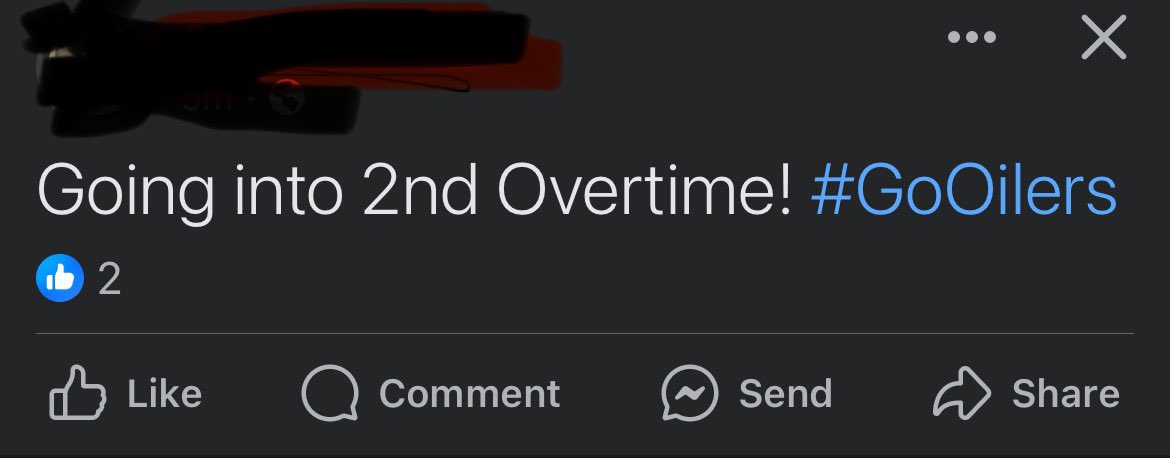 youngslimesims's tweet photo. Hate when people post shit like this lol. Anyone who cares is already watching, could look it up in 2 seconds if they wanted to, or is recording it and DOESN’T want to have it ruined for them. I don’t give a shit about the oilers but it’s happened to me with other games before 😆 https://t.co/wzEhZyKXHa
