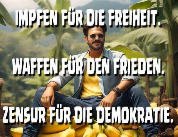 Wenn es so nicht weiter gehen soll, wißt ihr, was am 09.06. zu wählen ist.
Auch Ausgrenzung, Rufmord & Hetzjagden von Parteien, die Angst um den Verlust ihrer Privilegien, Pfründe & (natürlich) Deiner Steuergelder haben ist Faschismus!