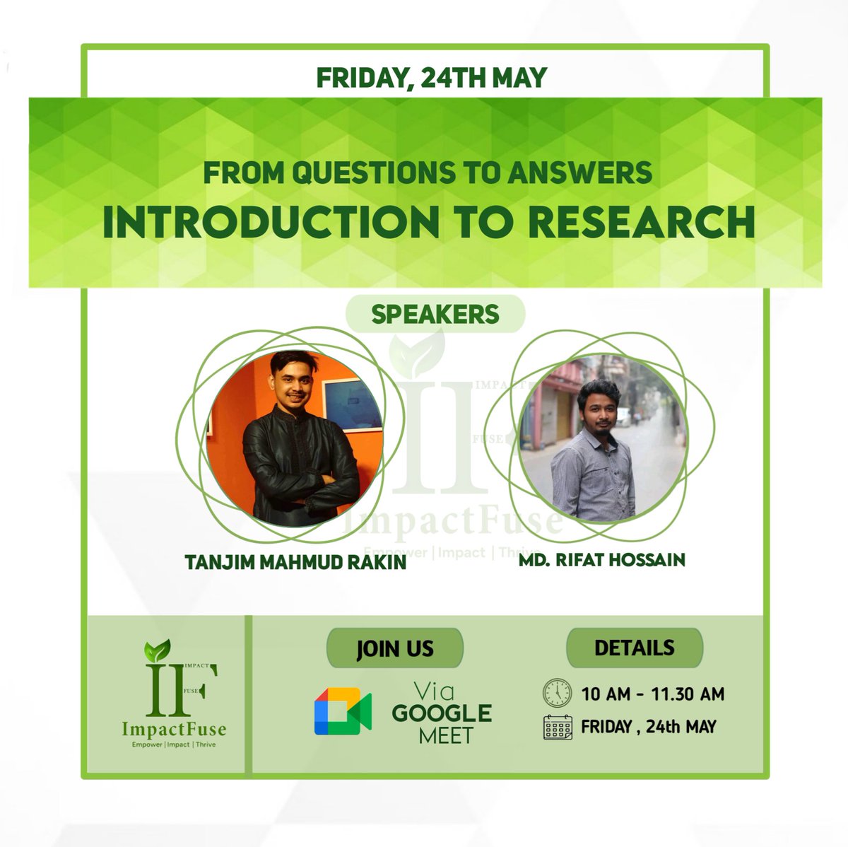 impactfuse's tweet photo. Research Workshop Invitation

Are you ready to embark on a journey of discovery? Then let it begin with us. 
You'll get the opportunity to learn about research, tools of research, LLMs, and much more! 
(https://t.co/SUsEhQixp2)
#Researchers
#sustainibility https://t.co/m2HDd5Sb5d