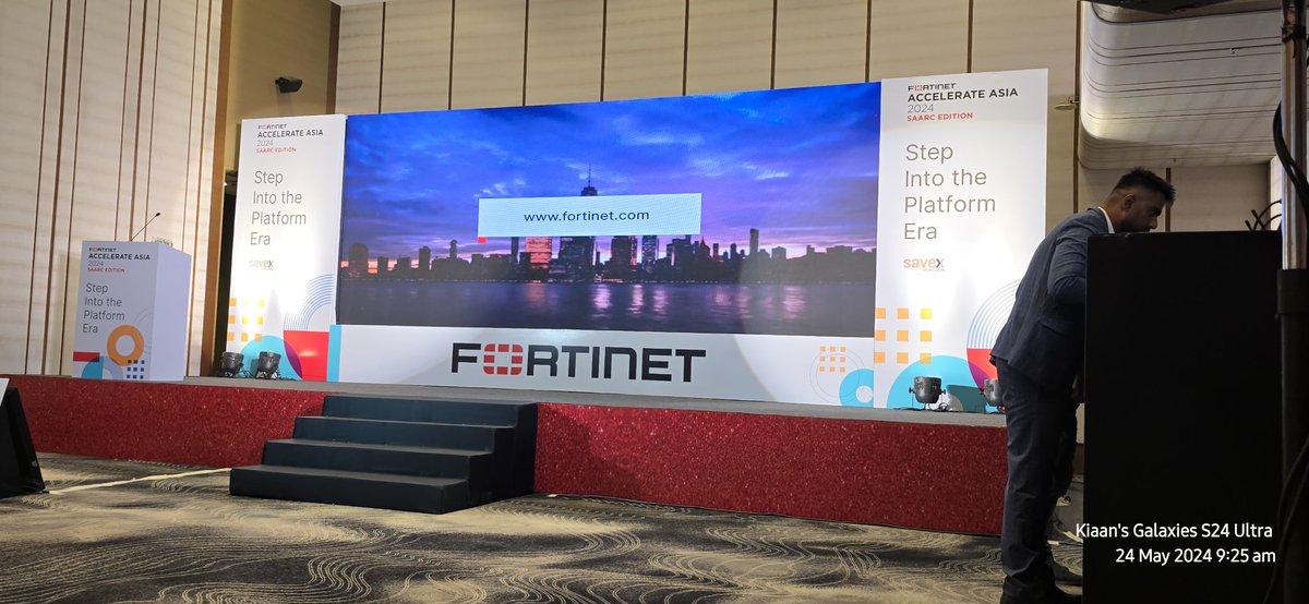 Attending the Fortinet Accelerate Asia 2024 SAARC EDITION by FortiGate..

It's a great event on security prevention discussion.