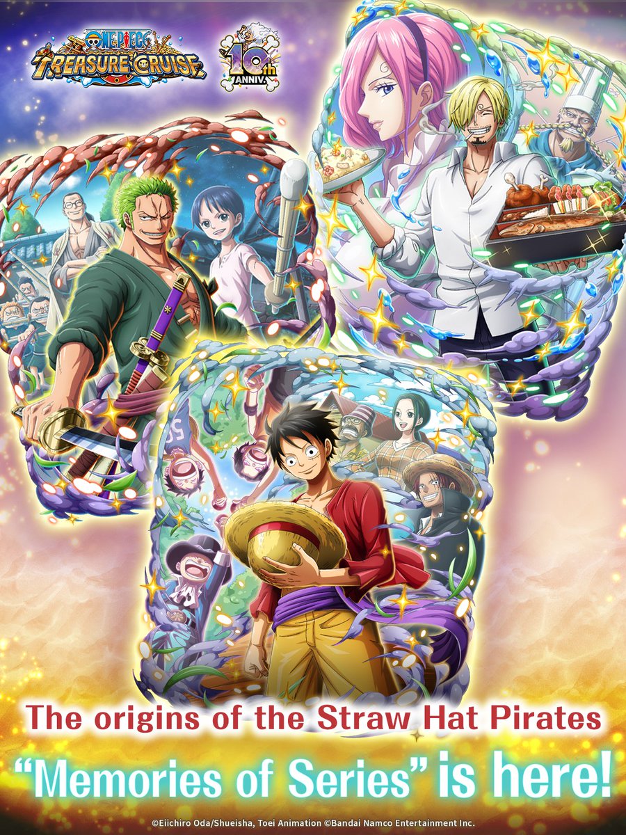 ONE_PIECE_TC's tweet photo. 💭 Share your fondest memory of the Straw Hats 💭

More "Memories of Straw Hat Pirates" characters are here soon, so let's take a walk down memory lane!
Comment or quote with your favorite moment of the crew 👒

#ONEPIECE #OPTC #OPTC10th https://t.co/p8JZAWt35t