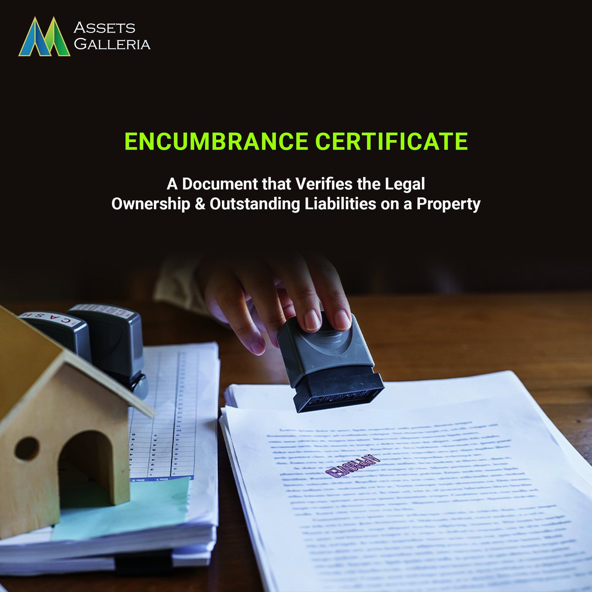 An #EncumbranceCertificate (EC) holds immense significance in #propertytransactions. Encumbrance certificate also verifies outstanding #liabilities, #financial, and #legalcharges on a #property.

#AssetsGalleria #realestate #realestatemarket #newproprty #propertytax #builder