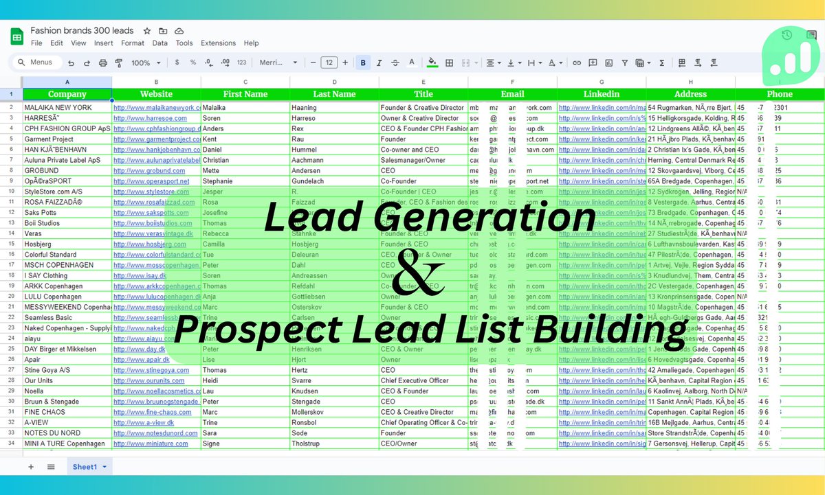 leadup_Pro's tweet image. Identify high-potential prospects with Leadup-pro's prospect list-building tools. Build targeted lists and drive meaningful connections for your business. 🎯 #ProspectListBuilding
Contact me today if you want to target B2B lead generation for any business.
fiverr.com/s/ZADQmm