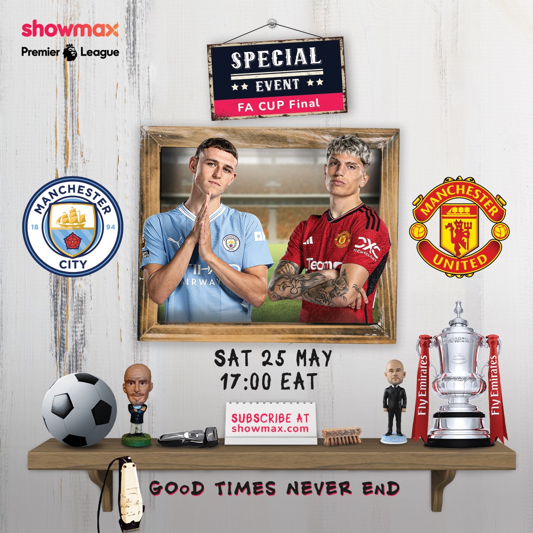 Manchester City take on Manchester United this Saturday in the FA Cup Final!! Watch the Manchester derby this Saturday on Showmax!! Subscribe now >> showmax.com #ShikaShowmax