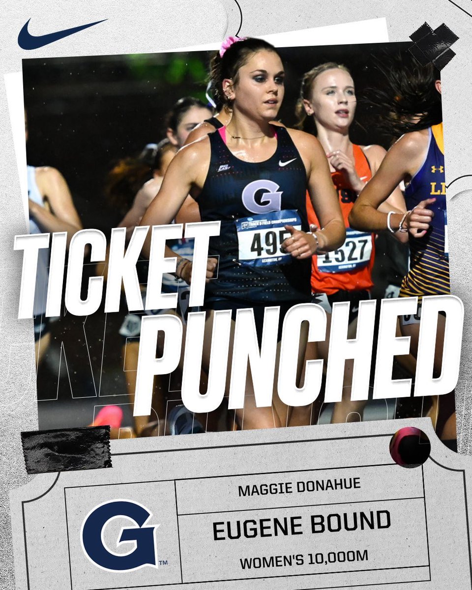 TICKET PUNCHED & the Hoyas are EUGENE BOUND‼️ Chloe Scrimgeour and Maggie Donahue both earn spots in the NCAA women’s 10,000m final in June! 🗞️: guhoyas.com/news/2024/5/23… #HoyaSaxa 👟