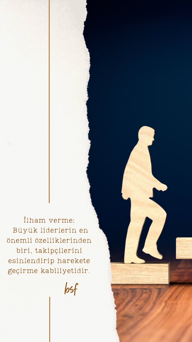İlham verme: Büyük liderlerin en önemli özelliklerinden biri, takipçilerini esinlendirip harekete geçirme kabiliyetidir.