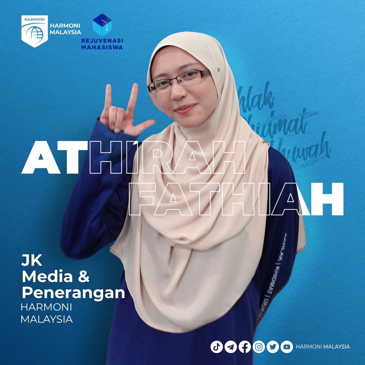 harmonimalaysia's tweet photo. [JK MEDIA DAN PENERANGAN]

Humaira' binti Ahmad Shuhemi
humaira.shuhemi@ikram.org.my

Athirah Fathiah binti Fakhrurazi
athirah.fakhrurazi@ikram.org.my https://t.co/WbmDjp2uGa
