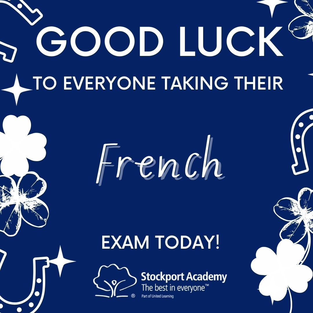 sptacademy's tweet photo. ✨ Bonne chance ✨ for today's French exam!

You're going to be magnifique! 

#OpportunityToSucceed #Aspiration https://t.co/lNnh2y3ULD