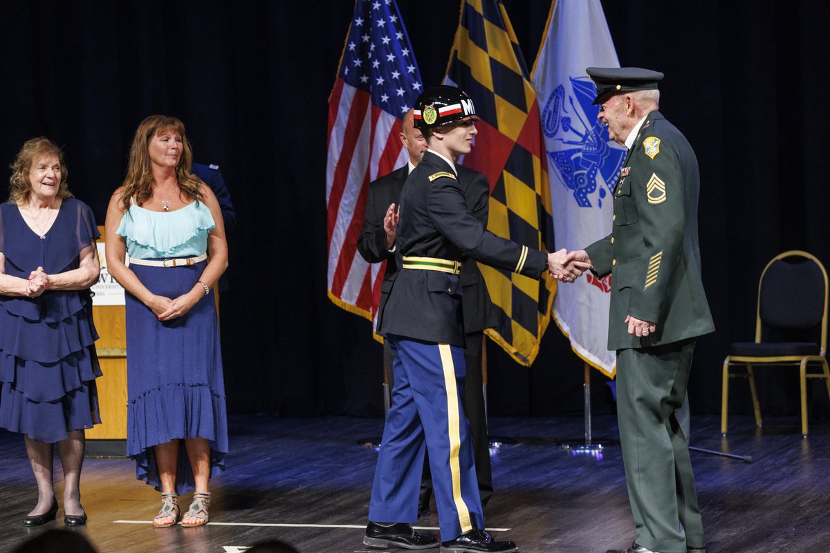 PresBreaux's tweet photo. Congrats  to our 21 newly commissioned officers of the @BowieState ROTC Bulldog Battalion. We are thankful for their commitment to the nation and so appreciative of their families who joined the @BowieState Bulldog Battalion Commissioning Ceremony today. https://t.co/ehJFmExcfx https://t.co/zxqrr1dqz5