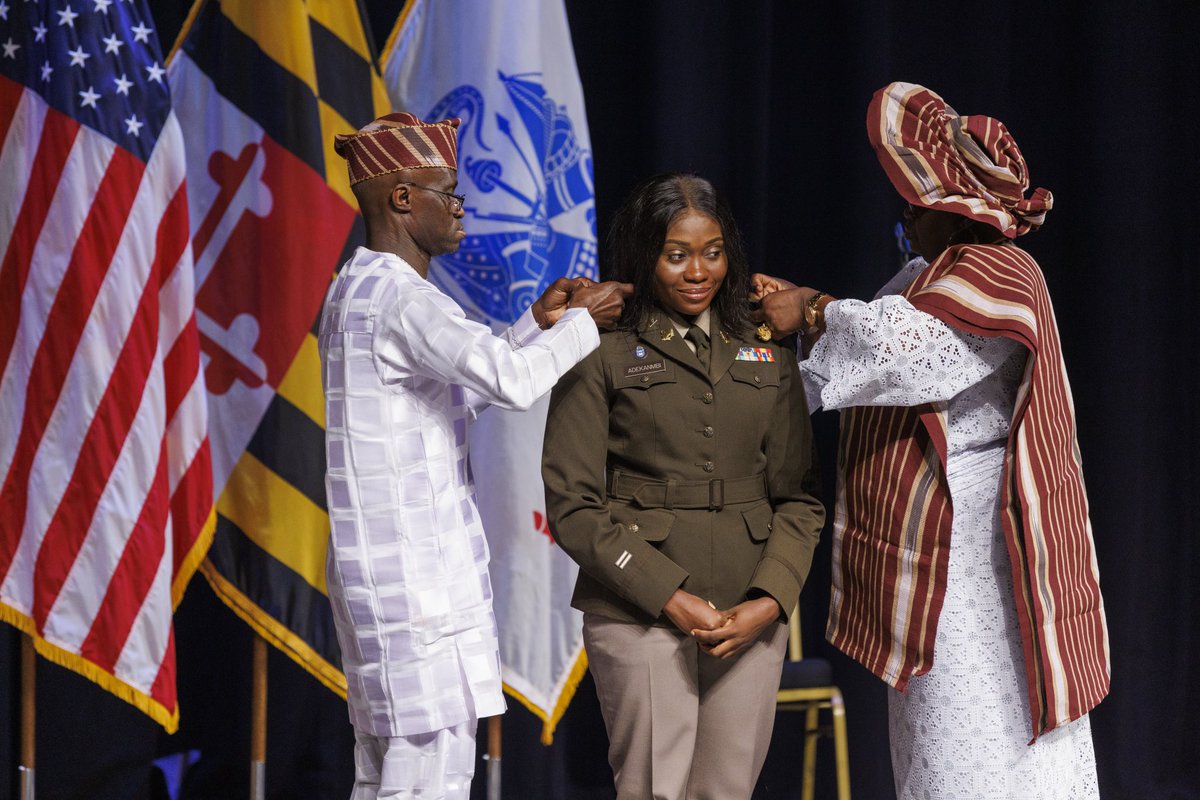 PresBreaux's tweet photo. Congrats  to our 21 newly commissioned officers of the @BowieState ROTC Bulldog Battalion. We are thankful for their commitment to the nation and so appreciative of their families who joined the @BowieState Bulldog Battalion Commissioning Ceremony today. https://t.co/ehJFmExcfx https://t.co/zxqrr1dqz5