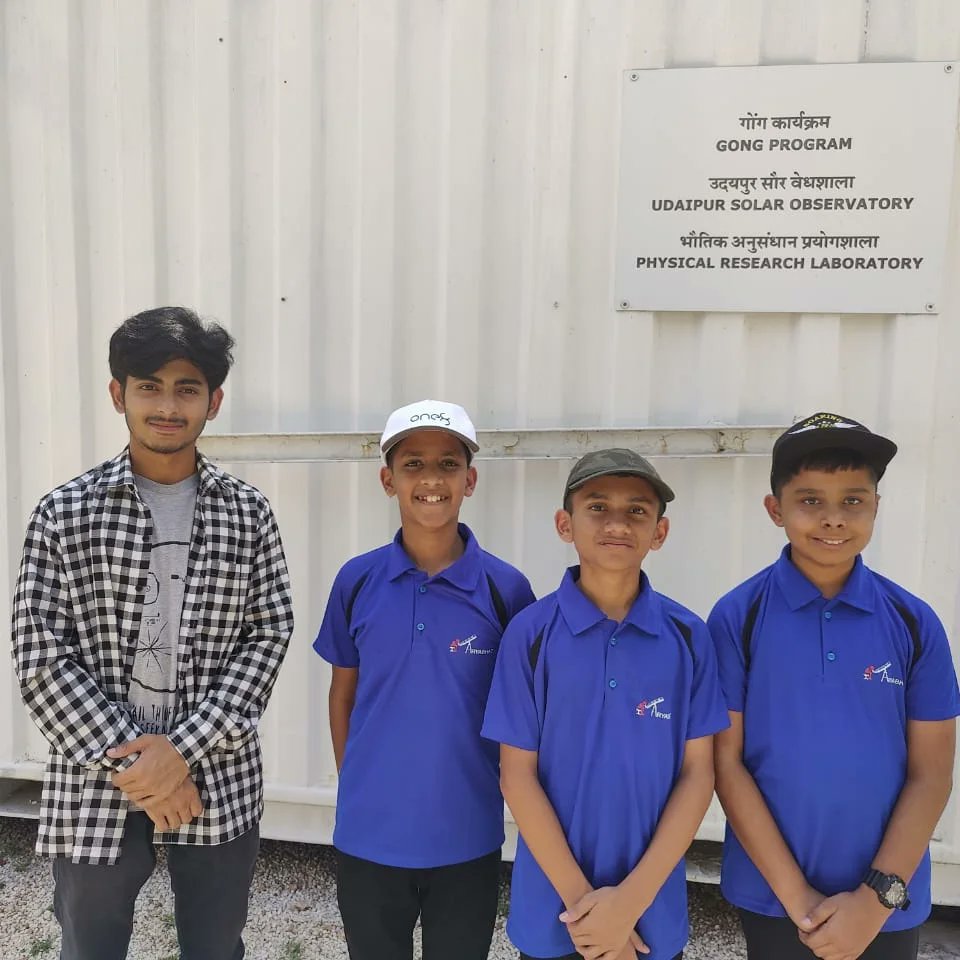 Team Aryabhat visit to Udaipur Solar Observatory