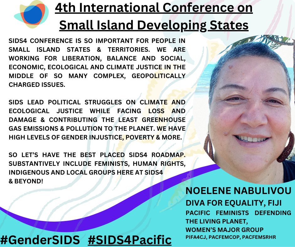 SID4Conference: We are here at Antigua & Barbuda 🇦🇬. Follow us for #PacificFeminist #GenderPacific updates. #4thSmallIslandsDevelopingStateConference #FeministsDefendingTheLivingPlanet #PacificFeministsDefendingTheLivingPlanet