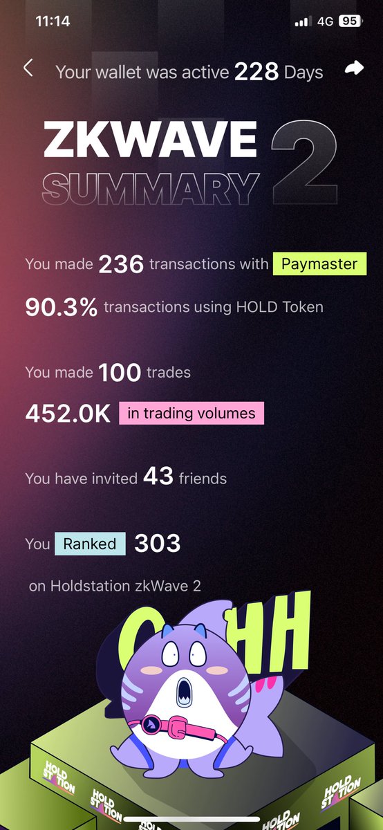cryptoman6789's tweet photo. ✅ Anh em cày #Zkwave 2 trên ví @HoldstationW rank bao nhiêu rùi nè 🤩

👉 Mình thì vẫn active hàng ngày hàng tuần Trading #Defuture đều đặn 😅

- Nghe nói a @nambitdefi chuẩn bị phát quà nên cũng thấy vui trong lòng , kèo này hú anh em active cũng được gần 1 năm, sắp tới sẽ dành 10% tổng cung $Hold để #Airdrop 2 nên cũng khá là to 😍

🔥 Cũng chờ đợi hệ sinh thái #Zksync sẽ bùng nổ mạnh mẽ trong Tháng 6 này nào anh em 🚀

#Holdstation #AutoairAi #Satori #Derivio

- Anh em gom được bao nhiêu hàng giá rẻ rùi nè 😅

🆘 Anh em tạo tài khoản kết nối #X để nhận 10 rương kho báu nhé :

https://t.co/N4IXK6puYv