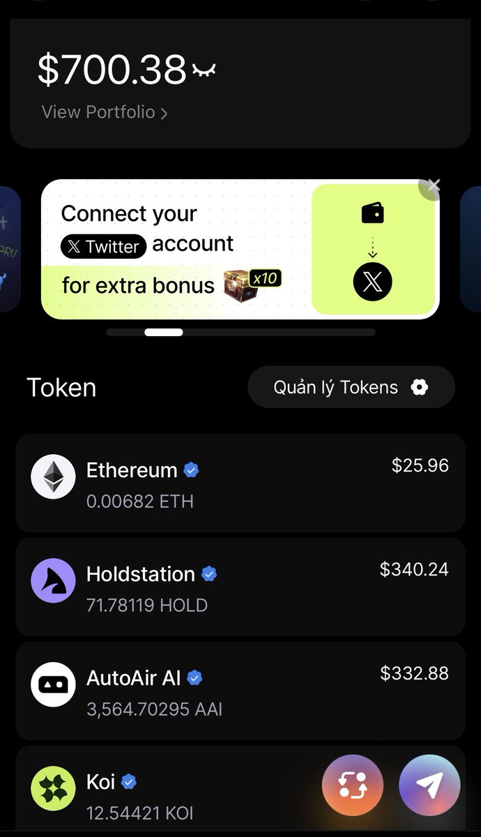 cryptoman6789's tweet photo. ✅ Anh em cày #Zkwave 2 trên ví @HoldstationW rank bao nhiêu rùi nè 🤩

👉 Mình thì vẫn active hàng ngày hàng tuần Trading #Defuture đều đặn 😅

- Nghe nói a @nambitdefi chuẩn bị phát quà nên cũng thấy vui trong lòng , kèo này hú anh em active cũng được gần 1 năm, sắp tới sẽ dành 10% tổng cung $Hold để #Airdrop 2 nên cũng khá là to 😍

🔥 Cũng chờ đợi hệ sinh thái #Zksync sẽ bùng nổ mạnh mẽ trong Tháng 6 này nào anh em 🚀

#Holdstation #AutoairAi #Satori #Derivio

- Anh em gom được bao nhiêu hàng giá rẻ rùi nè 😅

🆘 Anh em tạo tài khoản kết nối #X để nhận 10 rương kho báu nhé :

https://t.co/N4IXK6puYv