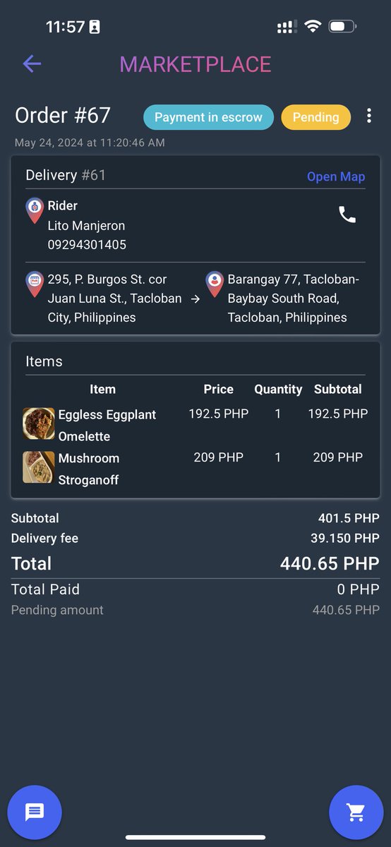 joemar_taganna's tweet image. I ordered my lunch today from the @_paytaca_ Marketplace paid with #BitcoinCash. I would have paid 20% more if used other food delivery apps.

#BCH #PayThruPaytaca