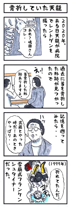 天龍源一郎の場合。
#味のプロレス #骨折 