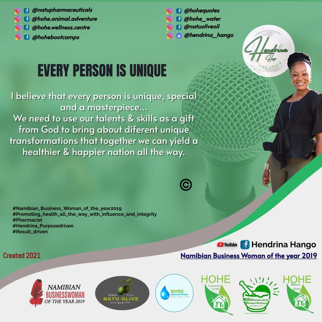 hendrina_hango's tweet photo. Happy Friday! We're rich because of the mercy of Almighty God. It's not just about material wealth, but love, joy, and unity. Let's use our talents for good. Hohe Wellness Centre is here to promote health. 🙏💪 #BlessedByGrace #HealthPromotion #UnityInWellness https://t.co/061EcIDGsU