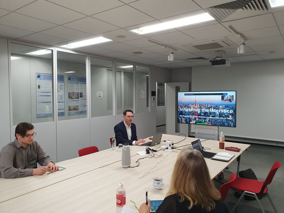 dij_tokyo's tweet photo. Thanks to everyone who attended last week's #DIJStudyGroup on the regulation of post-bubble housing insecurity in Tokyo and to our speaker Lenard Görögh for the insights into his research on housing &amp; homelessness. Check out photos &amp; slides on our website https://t.co/Kc6xHIGCoZ https://t.co/NpPoZcpkJz