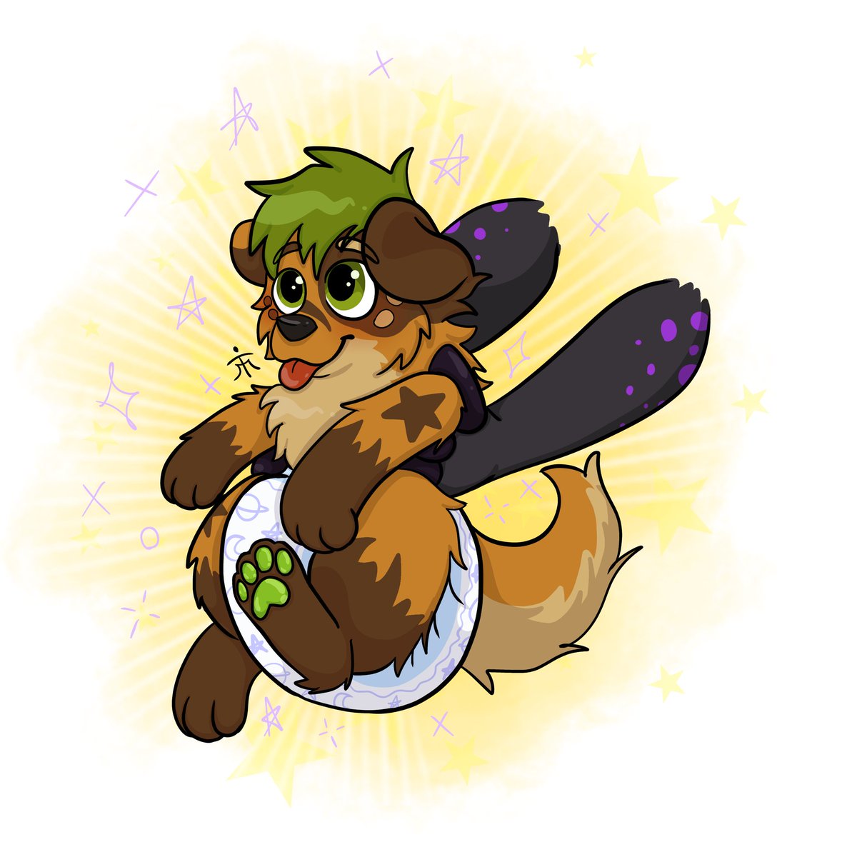 PaddedRiver's tweet photo. Behold! 

There's not a thought behind those eyes uwu
#furry #babyfur #abdl https://t.co/zXSqZs5HR6