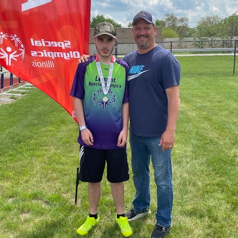 @Lemont_HS's Special Olympics team brought home hardware from its recent regional event! Jason McKeough, Trenton Parr & Josh Smith all earned medals, and Josh qualified for the @SO_Illinois Summer Games by winning the softball throw! #WeAreLemont