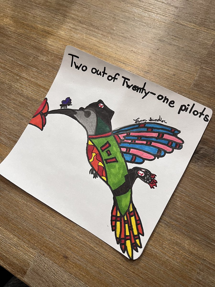 RubyAngel202's tweet photo. Twenty one pilots themed art night with the kiddos before the livestream. https://t.co/LDS9rns7Qe