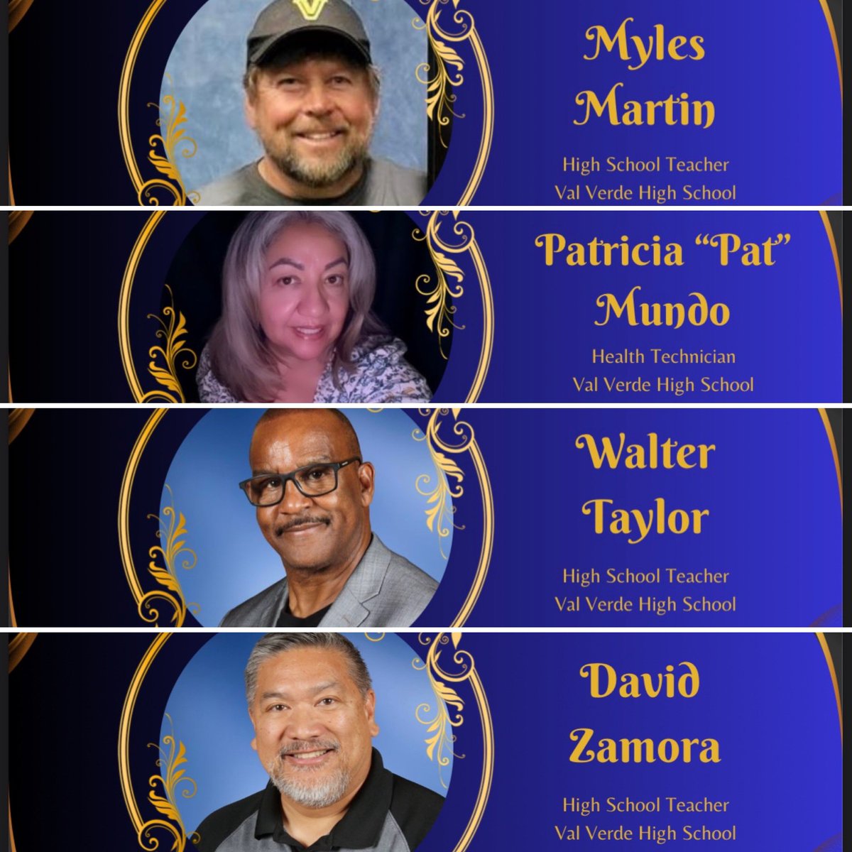 Congratulations to our VVHS retirees. Thank you for your service! Best wishes! 👏🏽👏🏽👏🏽💛🖤💛👏🏽👏🏽👏🏽