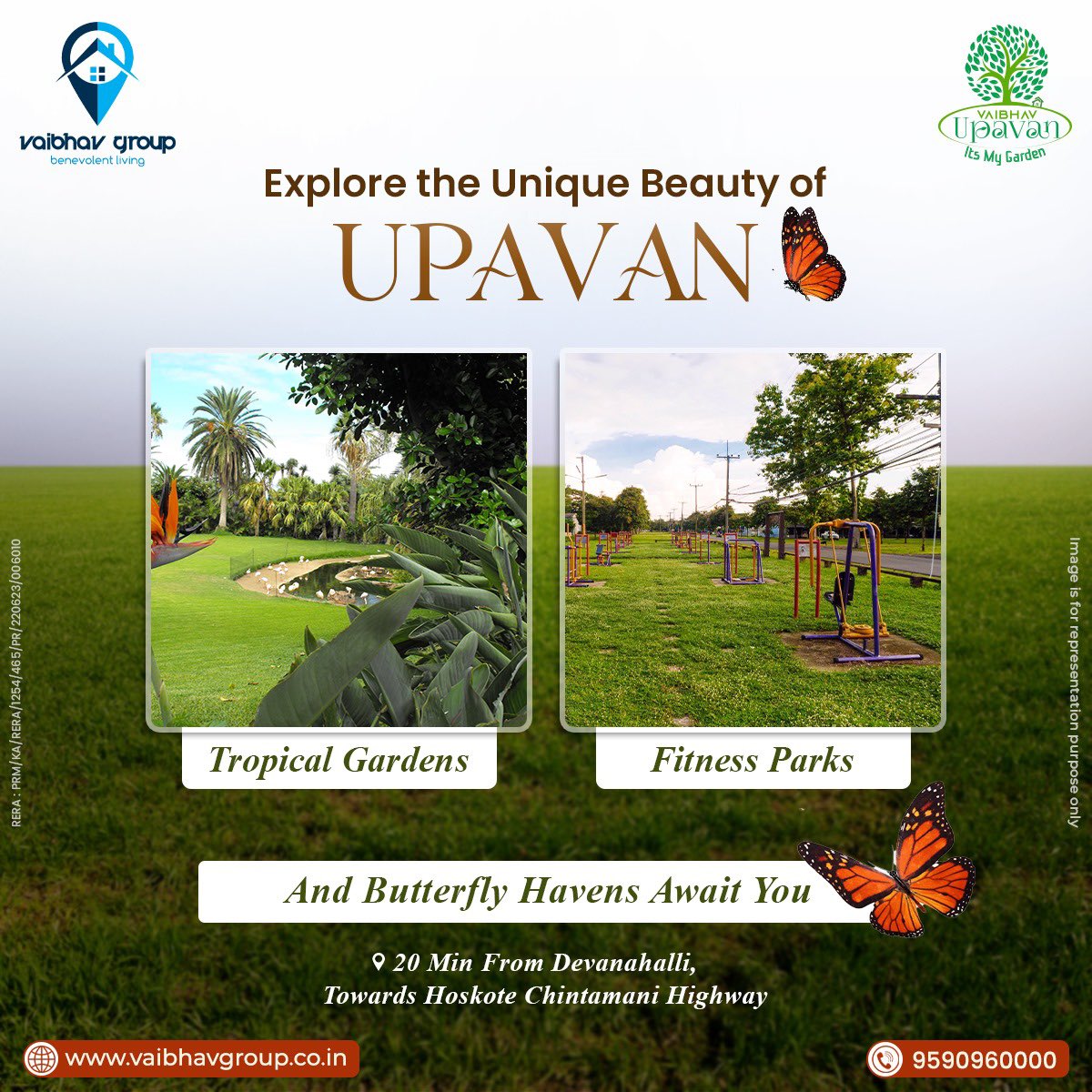 Explore the unique beauty of Upavan - Build your legacy on our coveted residential plots. Premium villa plots starting at ₹19.80 Lakhs* in Jangamakote, Bangalore, offered by Vaibhav Upavan from Vaibhav Group.”
#VaibhavGroup #investforthefuture #investforkids #investinplots
#Plot