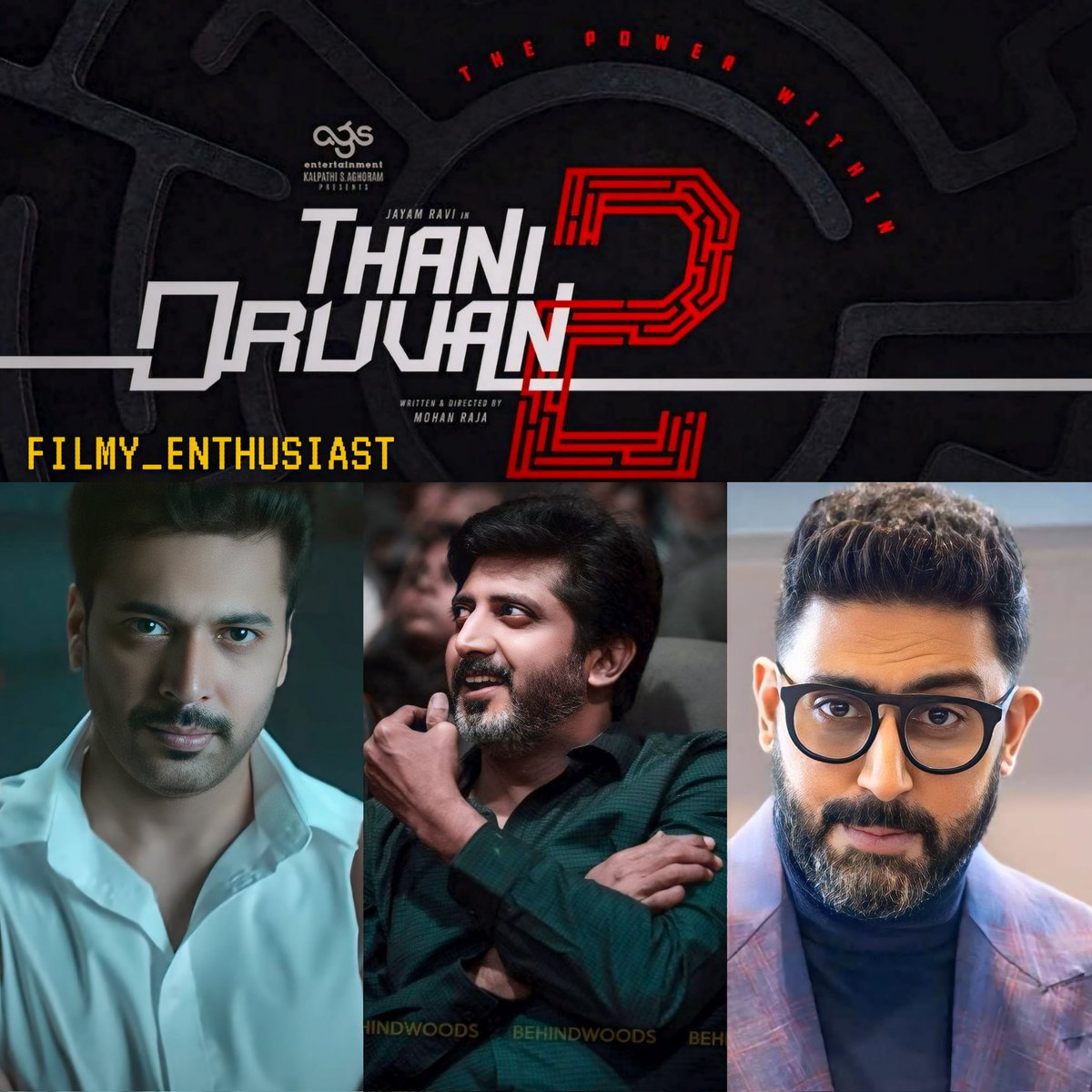 🔹#AbhishekBachchan Plays #JayamRavi 's Villain In #ThaniOruvan2👤🔥

🔹The Shooting Of The Film Will Begin By The End Of This Year 🎬

🔹#MohanRaja Is In Talks To Do A Film With 𝗔𝗷𝗶𝘁𝗵 𝗞𝘂𝗺𝗮𝗿 ' #AK64 ' And 𝗖𝗵𝗶𝗿𝗮𝗻𝗷𝗲𝗲𝘃𝗶 Next 🎞️