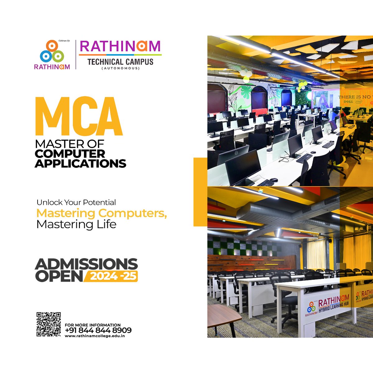 rathinamgroups's tweet image. Calling all tech enthusiasts! Admissions are now open for the Master of Computer Applications program at Rathinam Technical Campus. This program is a great way to learn about the latest technology and advance your career. Don't miss out!
#MasterOfComputerApplications #MCA