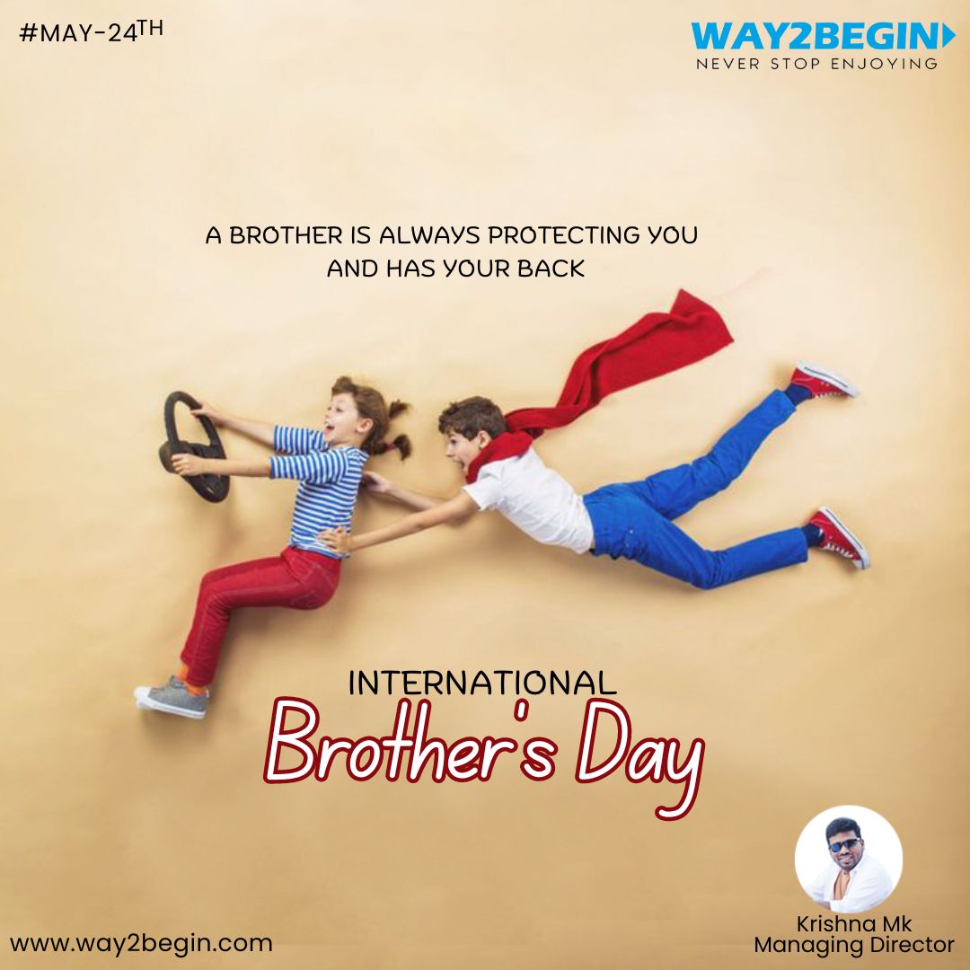 way2begin's tweet photo. Happy Brother's Day!
.
.
#Way2begin #NeverStopEnjoying #KrishnaMK #RefreshmentParty #DjParty #PubPartyinHyderabad #FamilyPartyinHyderabad #ResortPartyinHyderabad #NightPartyinHyderabad #PoolPartyinHyderabad https://t.co/qjfZ4Ibv0l
