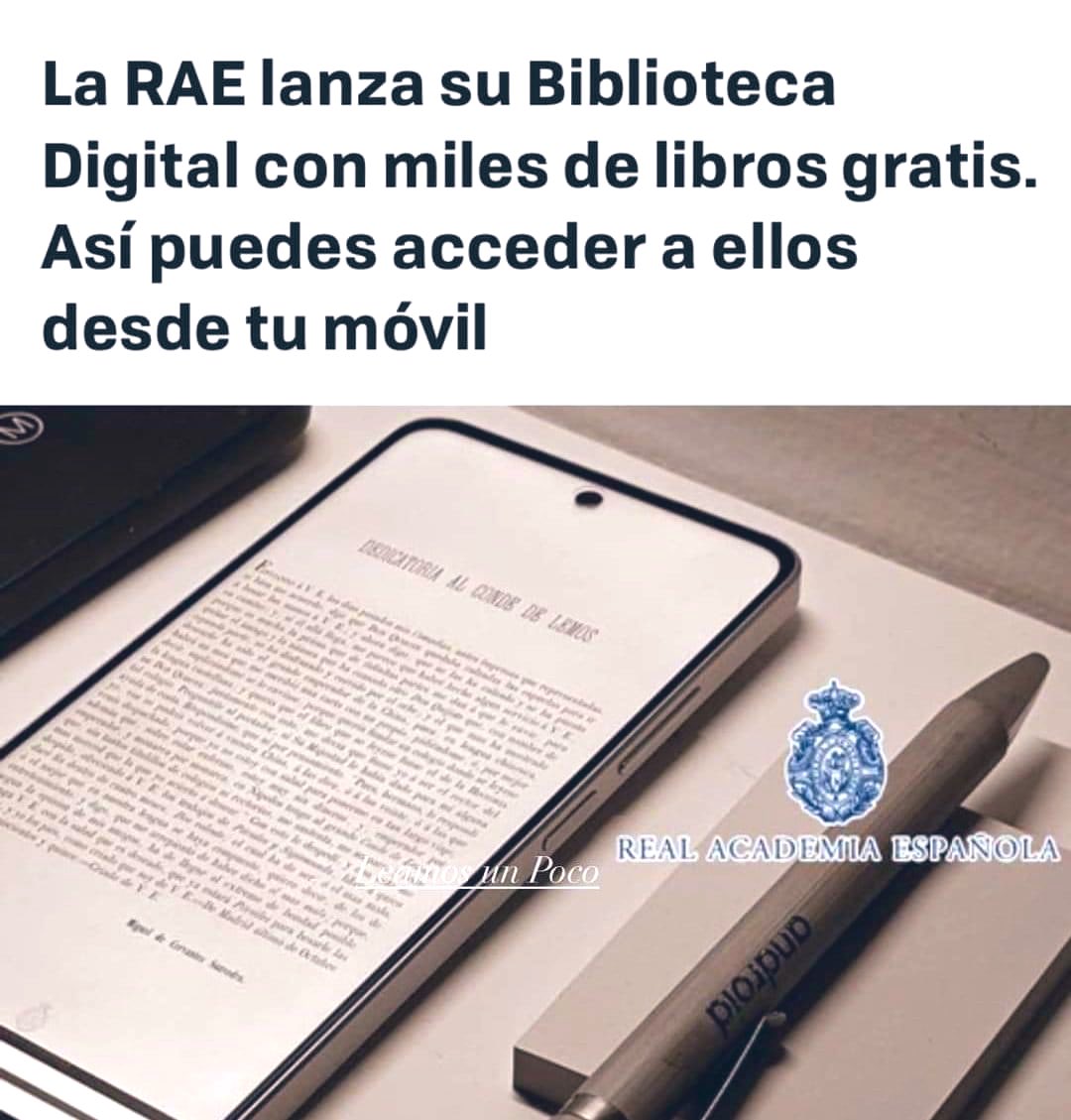 InformaCosmos's tweet photo. Biblioteca de libros digitales de la RAE https://t.co/7icKpBSeVH
