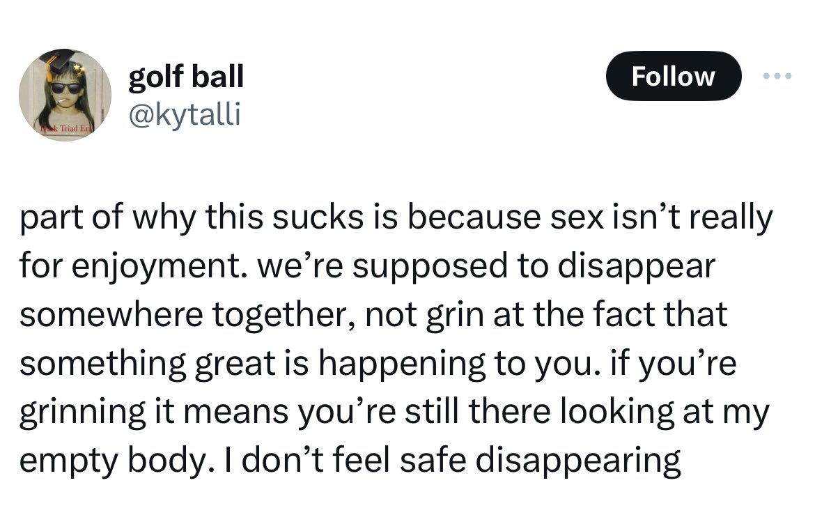 We’ve entered the “smiling during sex is problematic” era of sexuality discourse.