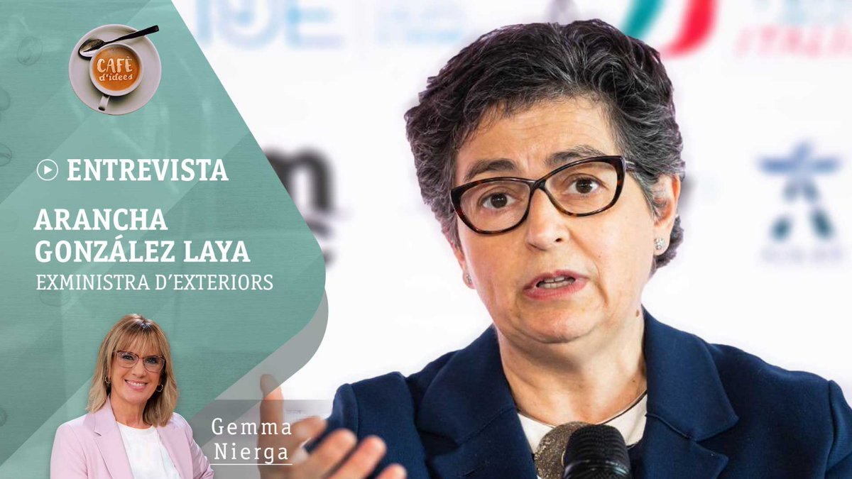 ☕ @GemmaNierga entrevista @AranchaGlezLaya, exministra d'Afers Exteriors i degana de la @PSIASciencesPo 🗓️ Divendres a les 8:30 hores 📍 #La2 de @RTVECatalunya, #Canal24horas i @radio4_rne 📱 rtve.cat/directe