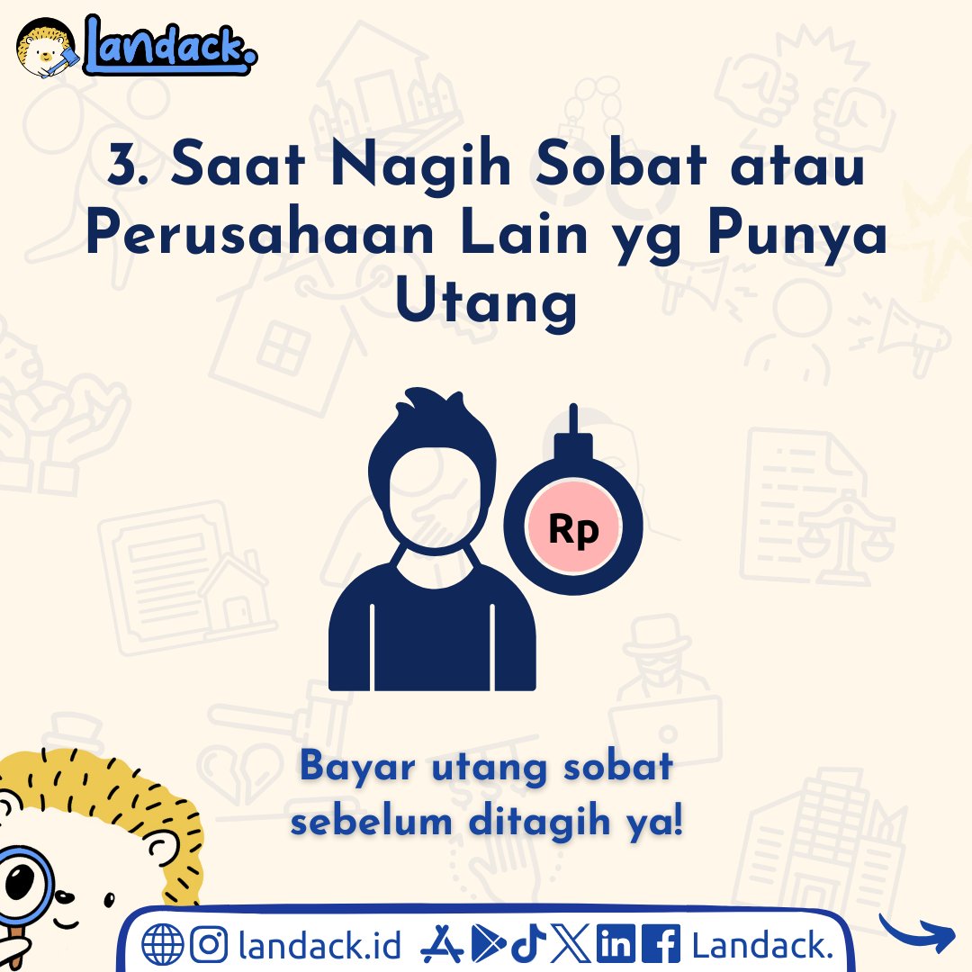 Landackid's tweet photo. Jika pembayaran sulit ditagih dan kewajiban ga dipenuhi, jangan dibiarkan dan somasi saja!

#landack #jasahukum #legal #somasi #lawyer #pengacara #konsultasi #indonesia #wanprestasi #solusihukum #somasikasus #hukumindonesia #hukum #telatbayar #konsultasihukum #layananhukum #adil https://t.co/GwB8FSujl1