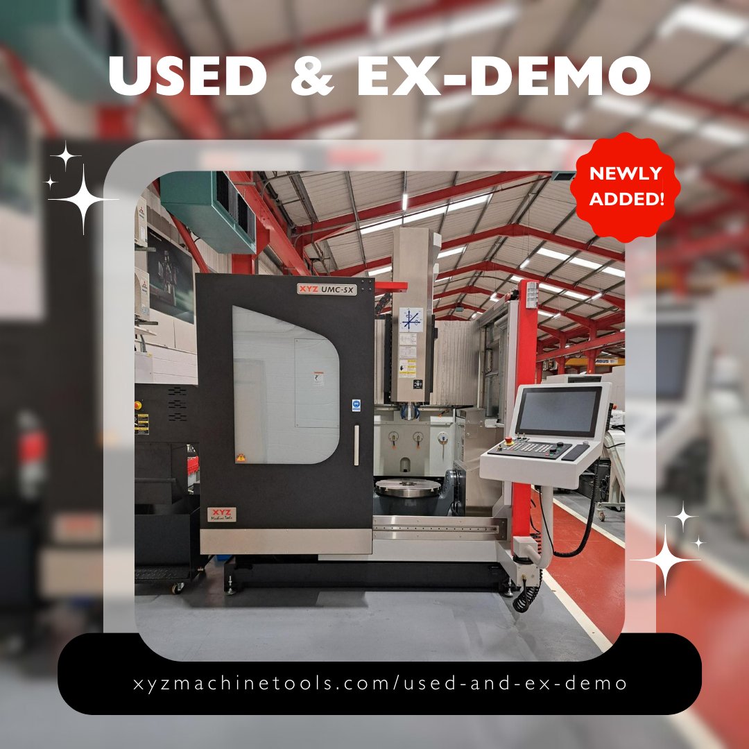 xyzmachinetools's tweet photo. Get your hands on top-quality used and ex-demo machines at great prices! Check out our latest additions on the website like this Ex-Demo UMC-5X (2024). Don't miss out on these incredible deals!
#machinetools #workshopupgrade #qualitymachines #xyzmachinetools https://t.co/M7AAJqpu0p
