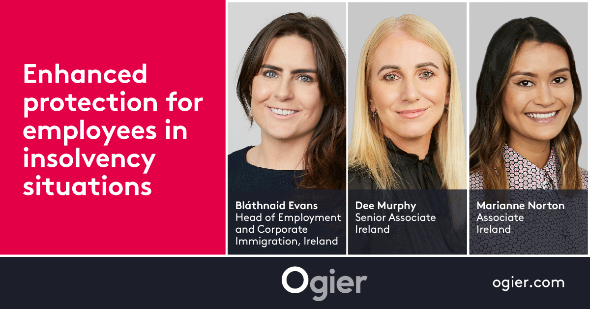 In an article today our Employment and Dispute Resolution colleagues examine new enhanced protection for Irish employees in collective redundancies:
ogier.com/news-and-insig…
For more information contact our team #employmentlaw #collectiveredundancy